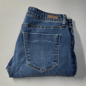 Kut from the Kloth High Rise Women's Size 12 Crop Straight Leg Stone Wash Jeans